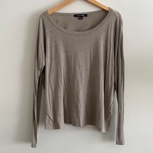 Forever 21 Distressed Long Sleeve Tee Small